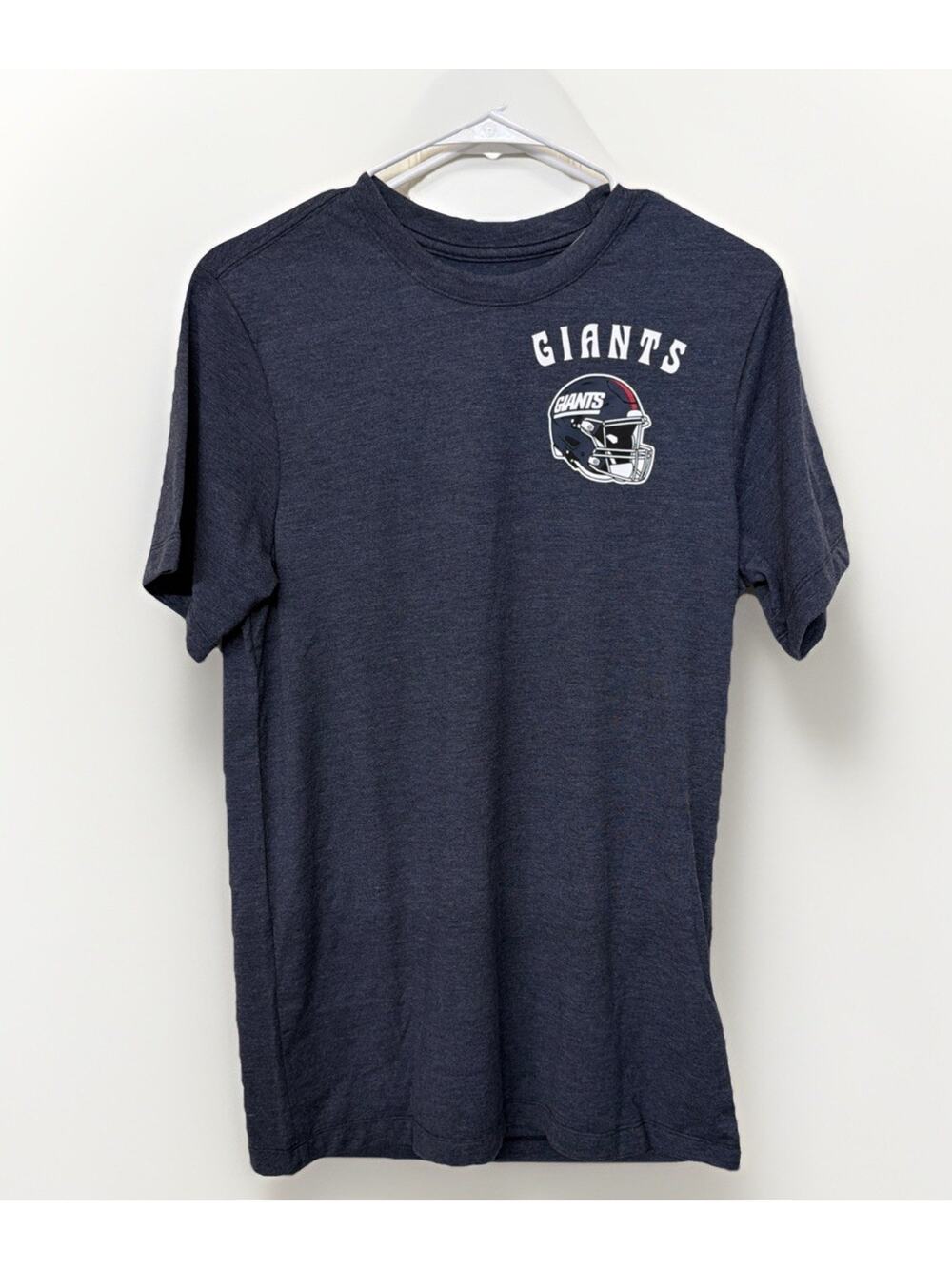Nike Mens NFL New York Giants Rewind 2-Hit Tri-Blend Short Sleeve T-Shirt Navy M